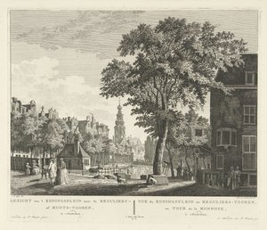 Vista del Munttoren en Amsterdam Vista desde 