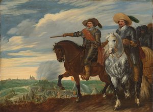 Federico Enrique y Ernst Casimir de Nassau-Dietz en el asedio de 