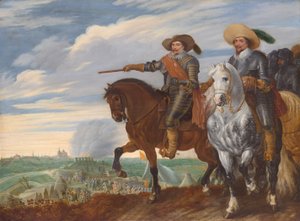 Federico Enrique y Ernesto Casimiro de Nassau-Dietz en el sitio de 