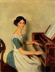 Retrato de Nadezhda Petrovna Zhdanovichova, 1849 de Pavel Andreevich Fedotov