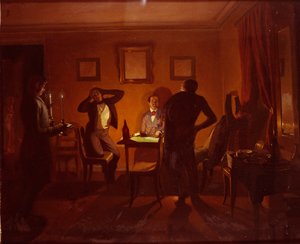 Los jugadores, 1852 de Pavel Andreevich Fedotov