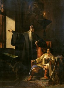 Iván el Terrible y el sacerdote Silvestre durante el Incendio de Moscú en 1547, 1856 de Pavel Fyodorovich Pleshanov