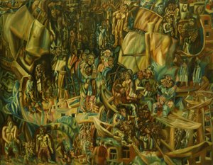 Composición. Barcos, 1913-1915 de Pavel Nikolayevich Filonov