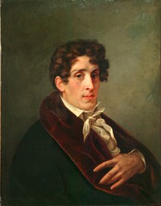 Retrato del artista Conde Fyodor Petrovich Tolstoy 1783-1873 de Pavel Nikolayevich Michaylov