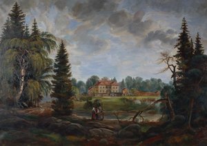 El edificio Eidsvoll (pintura) de Peder (after) Balke