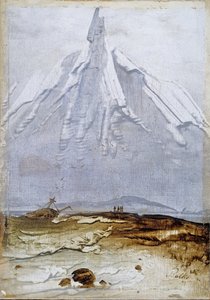 Paisaje costero con pecio