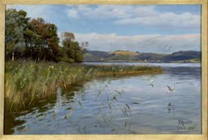 Día de verano en el lago de Peder Monsted