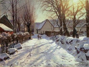 El camino a casa, 1923 de Peder Monsted