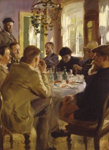 Almuerzo de artistas en el Hotel Brøndum