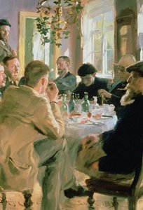 Hora del almuerzo, 1883 de Peder Severin Krøyer