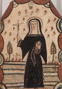 Santa Rita de Casia, c.1815 (pintura al agua sobre tabla de madera)