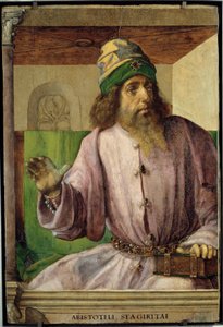 Retrato de Aristóteles, filósofo griego. de Pedro Berruguete
