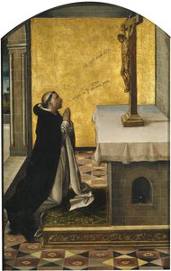 San Pedro Mártir en oración, 1493-1499 de Pedro Berruguete