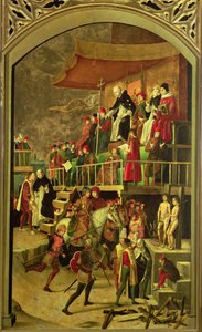 San Domingo presidiendo la quema de herejes de Pedro Berruguete