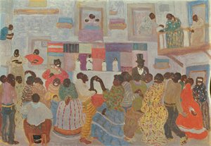 Bailarines en Haití de Pedro Figari