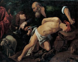 El sacrificio de Isaac, c. 1615 de Pedro Orrente