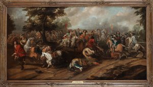 La Batalla de Breitenfeld (o Batalla de Leipzig, Alemania de Peeter Snayers