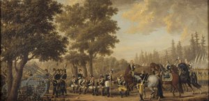 El rey Gustavo III de Suecia durante la guerra ruso-sueca (1788-1790)