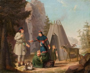 Los Trajes de los Lapones, c.1800 de Pehr Hilleström