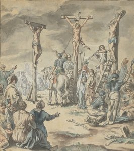 La crucifixión de Cristo, finales del siglo XVIII