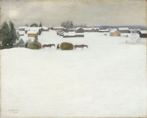 Carga de heno de Pekka Halonen