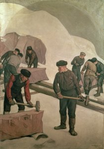 Rompedores de piedra, 1903 de Pekka Halonen