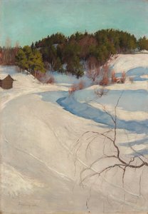 Paisaje invernal, Myllykylä de Pekka Halonen