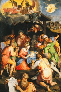 Adoración de los pastores de Pellegrino Tibaldi