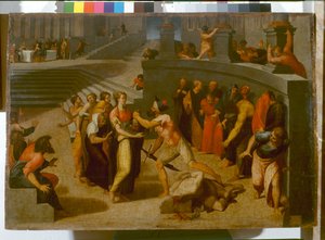 Decapitación de San Juan Bautista, c.1556 de Pellegrino Tibaldi