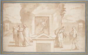 Las mujeres en la tumba de Cristo y Noli me tangere