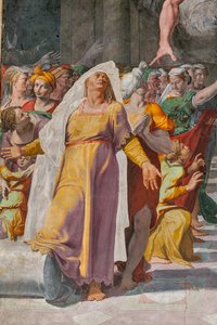 El anuncio de la venida del Bautista, Capilla Poggi de Pellegrino Tibaldi