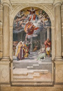 El anuncio de la venida del Bautista, Capilla Poggi de Pellegrino Tibaldi