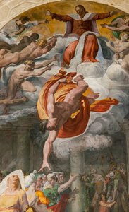 El anuncio de la venida del Bautista, Capilla Poggi de Pellegrino Tibaldi