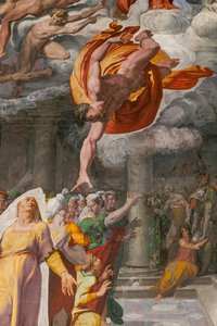 El anuncio de la venida del Bautista, Capilla Poggi de Pellegrino Tibaldi