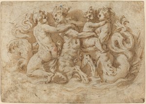 Tritones y ninfas de Pellegrino Tibaldi