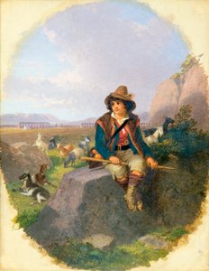 Un cabrero en la Campagna romana