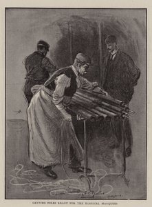 Preparando los postes para las Marquesinas del Hospital de Percy F.S. Spence