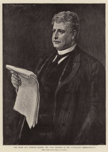 El Muy Honorable Edmund Barton, el Primer Primer Ministro de la Commonwealth Australiana