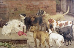 El Perro con la Cena de su Amo, 1892 de Percy Harland Fisher