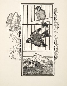 Un canario caritativo, de Cien anécdotas de animales, pub. 1924
