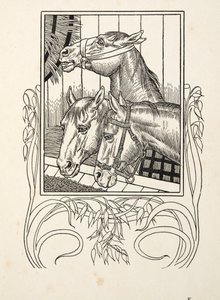 Ayudando a los ancianos, de Cien anécdotas de animales, pub. 1924 de Percy J. Billingshurst