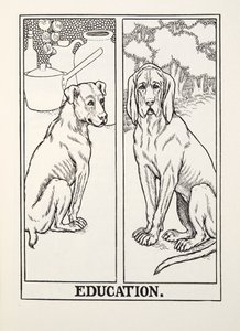 La Educación, de las Fábulas de Fontaine, pub. 1905