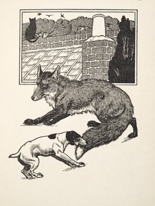 Caza de zorros, de Cien anécdotas de animales, pub. 1924