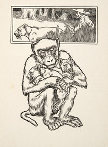 Solicitando Socorro, de Cien Anécdotas de Animales, pub. 1924 de Percy J. Billingshurst