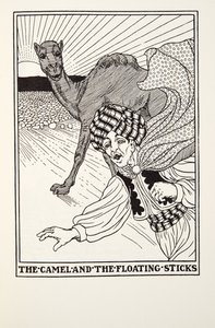 El Camello y los Palos Flotantes, de las Fábulas de Fontaine, pub. 1905