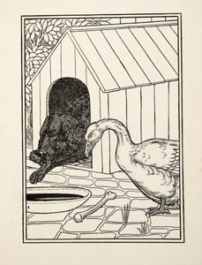 El perro y el ganso, de Cien anécdotas de animales, pub. 1924 de Percy J. Billingshurst
