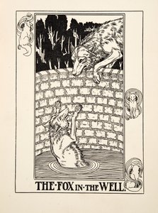 El Zorro en el Pozo, de Cien Fábulas de Esopo, pub.1903