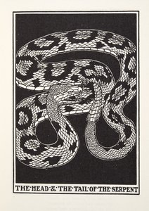 La Cabeza y la Cola de la Serpiente, de las Fábulas de Fontaine, pub. 1905 de Percy J. Billingshurst