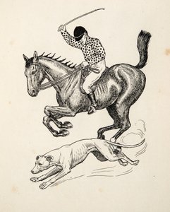 El caballo y el galgo, de Cien anécdotas de animales, pub. 1924 de Percy J. Billingshurst