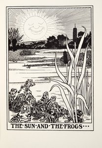 El Sol y las Ranas, de las Fábulas de Fontaine, pub. 1905